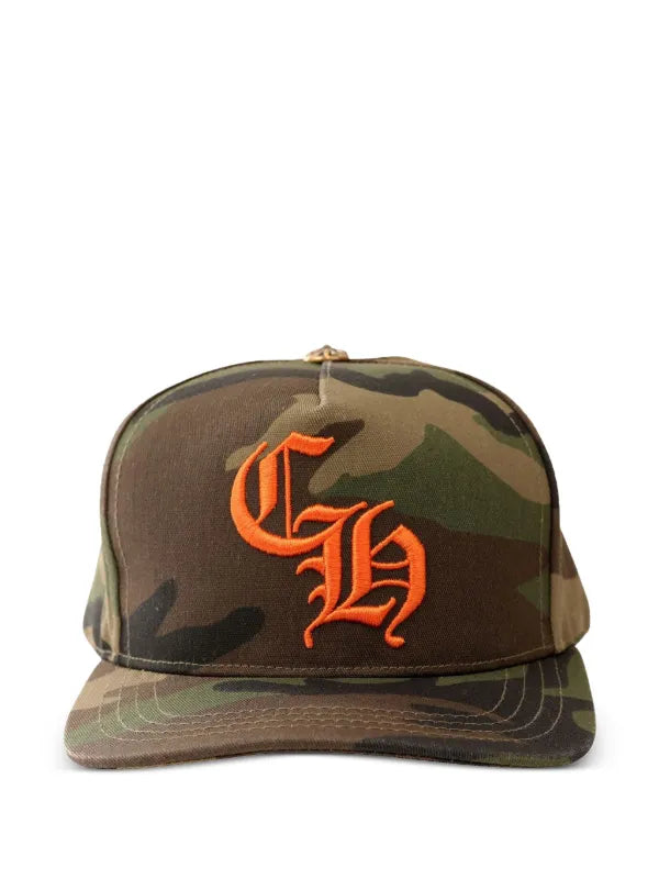 Chrome Hearts Camouflage Print Logo Embroidered Cap
