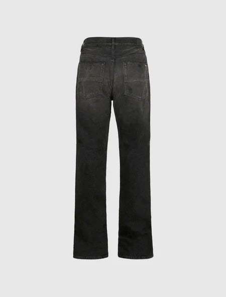 Amiri MA Bar Logo Jean Aged Black - La Familia Street Culture - Amiri - Amiri MA Bar Logo Jean Aged Black -