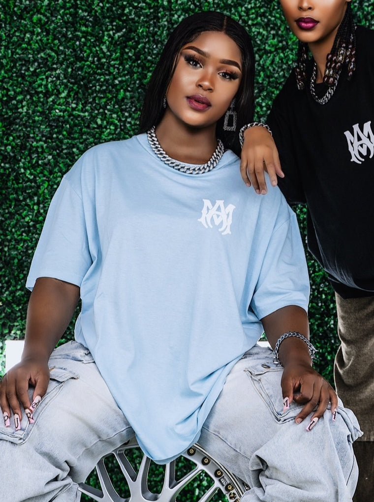 Amiri M.A. t-shirt blue - La Familia Street Culture - Amiri - Amiri M.A. t-shirt blue - Apparel - Hype