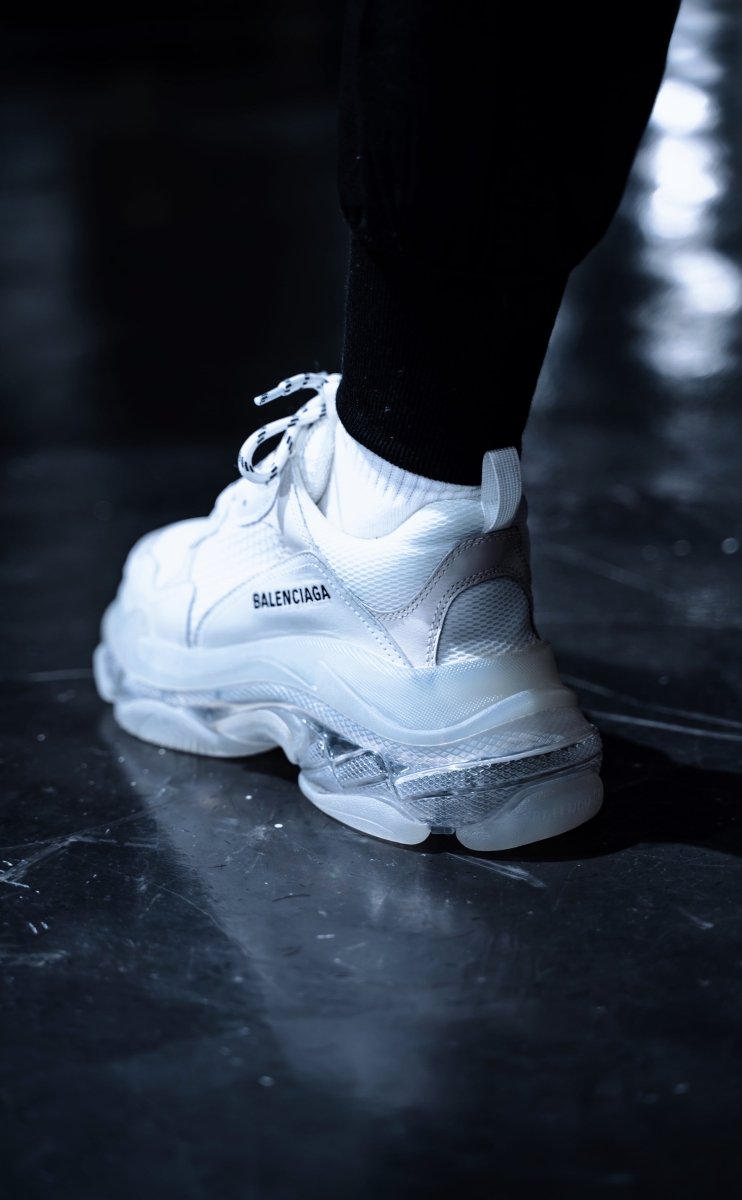 Balenciaga Triple S Clear Sole trainer - La Familia Street Culture - Balenciaga - Balenciaga Triple S Clear Sole trainer - La Familia Street Culture - All White - Balenci - Balenciaga