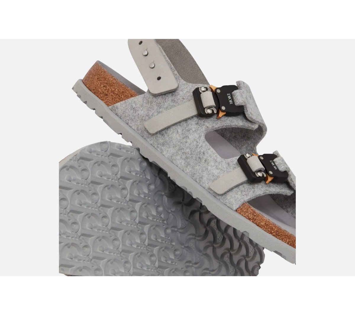 Dior By Birkenstock Milano Sandal Grey - La Familia Street Culture - CHRISTIAN DIOR - Dior By Birkenstock Milano Sandal Grey - La Familia Street Culture - Dior x Birkenstock Milano Sandal -