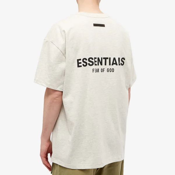 Fear of God Essential T-Shirt Cream Spring 2021 - La Familia Street Culture - FEAR OF GOD - Fear of God Essential T-Shirt Cream Spring 2021 - La Familia Street Culture -