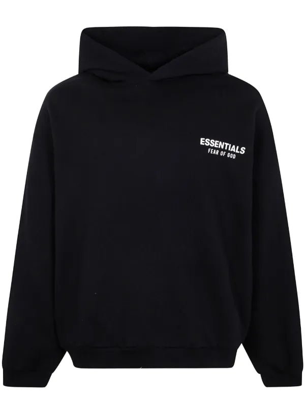 Fear of God Essentials Black Fleece Hoodie Black - La Familia Street Culture - FEAR OF GOD - Fear of God Essentials Black Fleece Hoodie Black - essential good - Essentials - Fear Of God