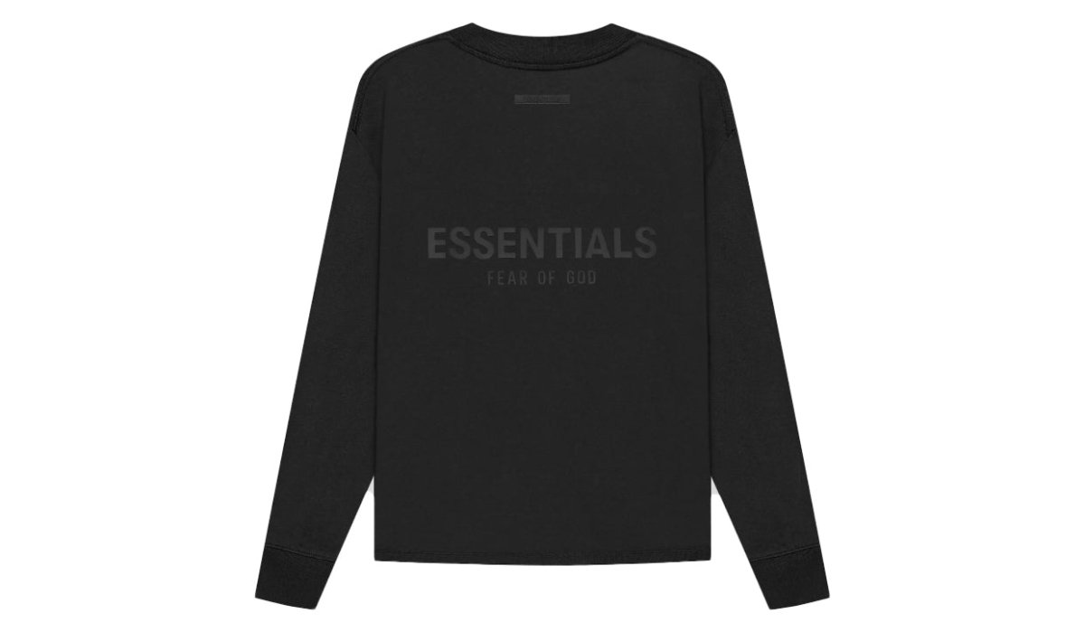 Fear of God Essentials Long Sleeve T-shirt Black/Stretch Limo - La Familia Street Culture - FEAR OF GOD - Fear of God Essentials Long Sleeve T-shirt Black/Stretch Limo - La Familia Street Culture - Fear of God Essentials Long Sleeve T-shirt Black/Stretch Limo -