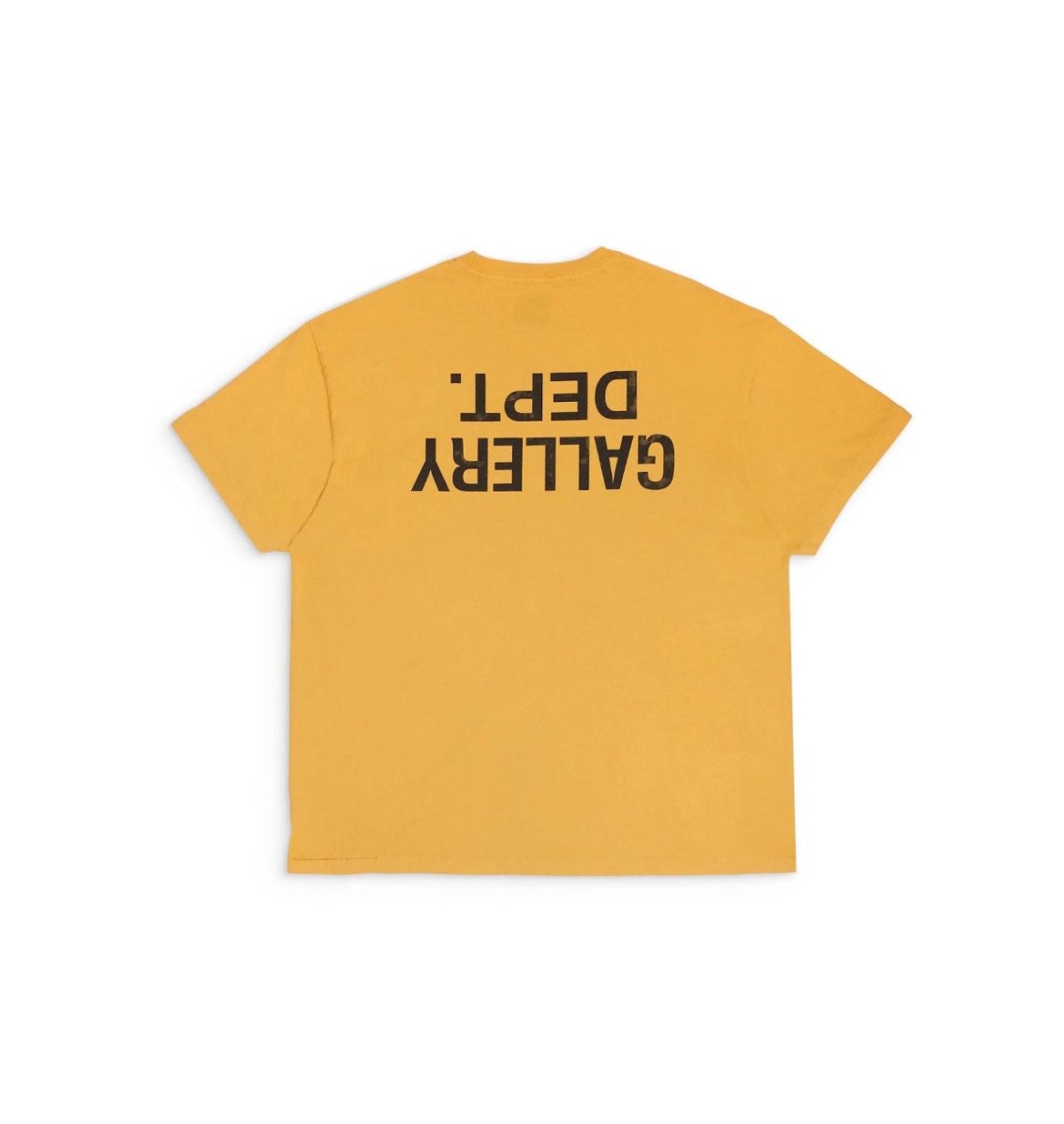 Gallery Dept. Upside Down Logo Tee Gold - La Familia Street Culture - Gallery Dept. - Gallery Dept. Upside Down Logo Tee Gold - La Familia Street Culture - Gallery Dept. Upside Down Logo Tee Gold - La Familia - La Familia Sneakers