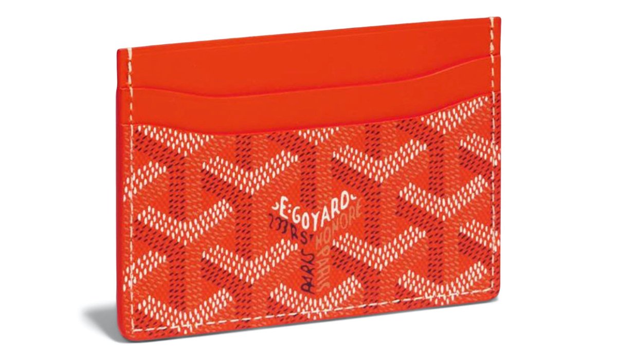 Goyard Saint - Sulpice Card Wallet Orange - La Familia Street Culture - Goyard - Goyard Saint Sulpice Orange Card Holder - La Familia Street Culture - card holder - Goyard - LUXURY