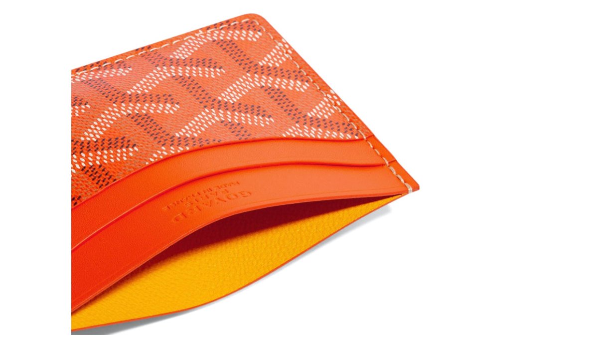 Goyard Saint - Sulpice Card Wallet Orange - La Familia Street Culture - Goyard - Goyard Saint Sulpice Orange Card Holder - La Familia Street Culture - card holder - Goyard - LUXURY