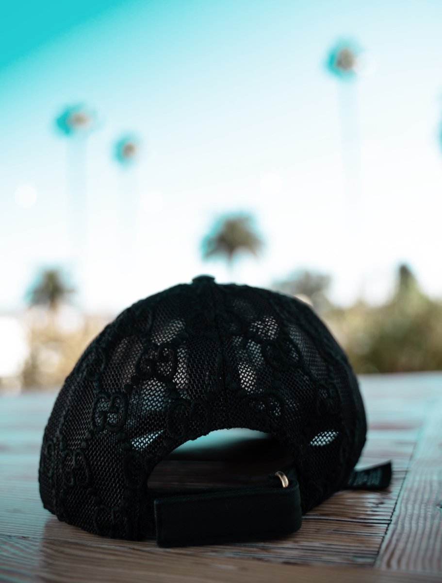 Gucci Black GG Embroidered Unisex Baseball Cap - La Familia Street Culture - GUCCI - Gucci Black GG Embroidered Unisex Baseball Cap - La Familia Street Culture - Baseball - Cap - GG