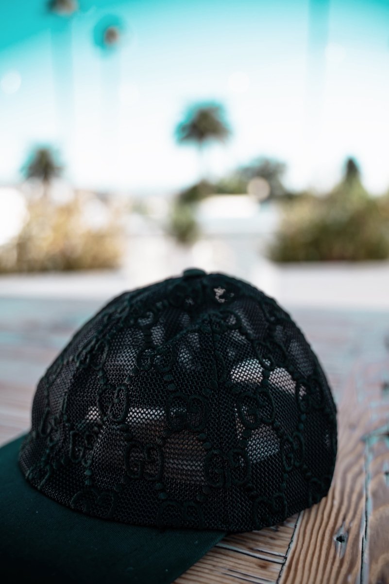 Gucci Black GG Embroidered Unisex Baseball Cap - La Familia Street Culture - GUCCI - Gucci Black GG Embroidered Unisex Baseball Cap - La Familia Street Culture - Baseball - Cap - GG