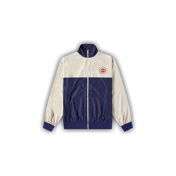 Gucci GG Logo Track Jacket Navy - La Familia Street Culture - GUCCI - Gucci GG Logo Track Jacket Navy - La Familia Street Culture - Gucci GG Logo Track Jacket - Medium Navy -