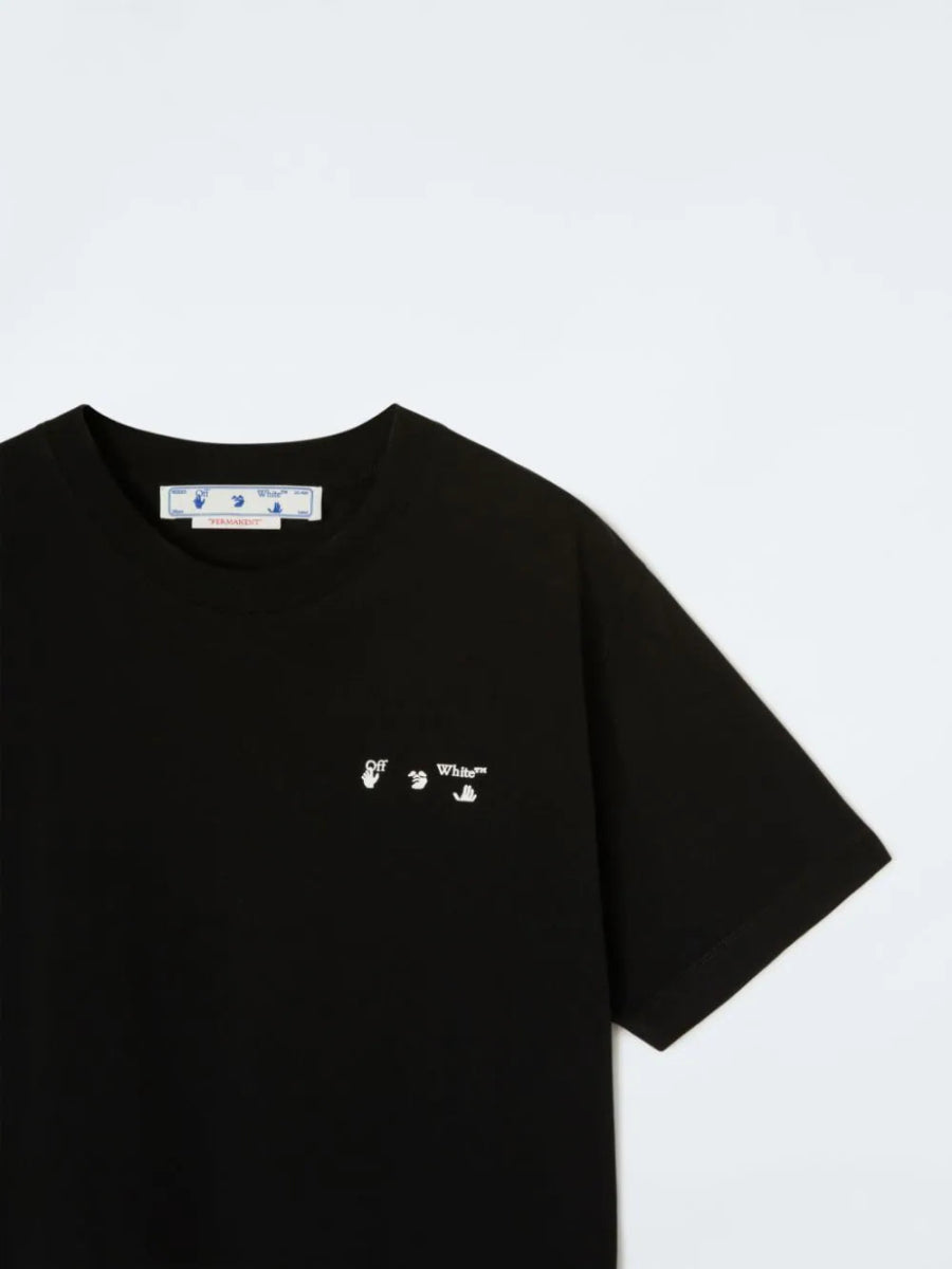 Off - White Ow Logo Slim S/S Tee Black White - La Familia Street Culture - Off - White - Off - White Ow Logo Slim S/S Tee Black White - La Familia Street Culture - Off - White Ow Logo Slim S/S Tee Black White -