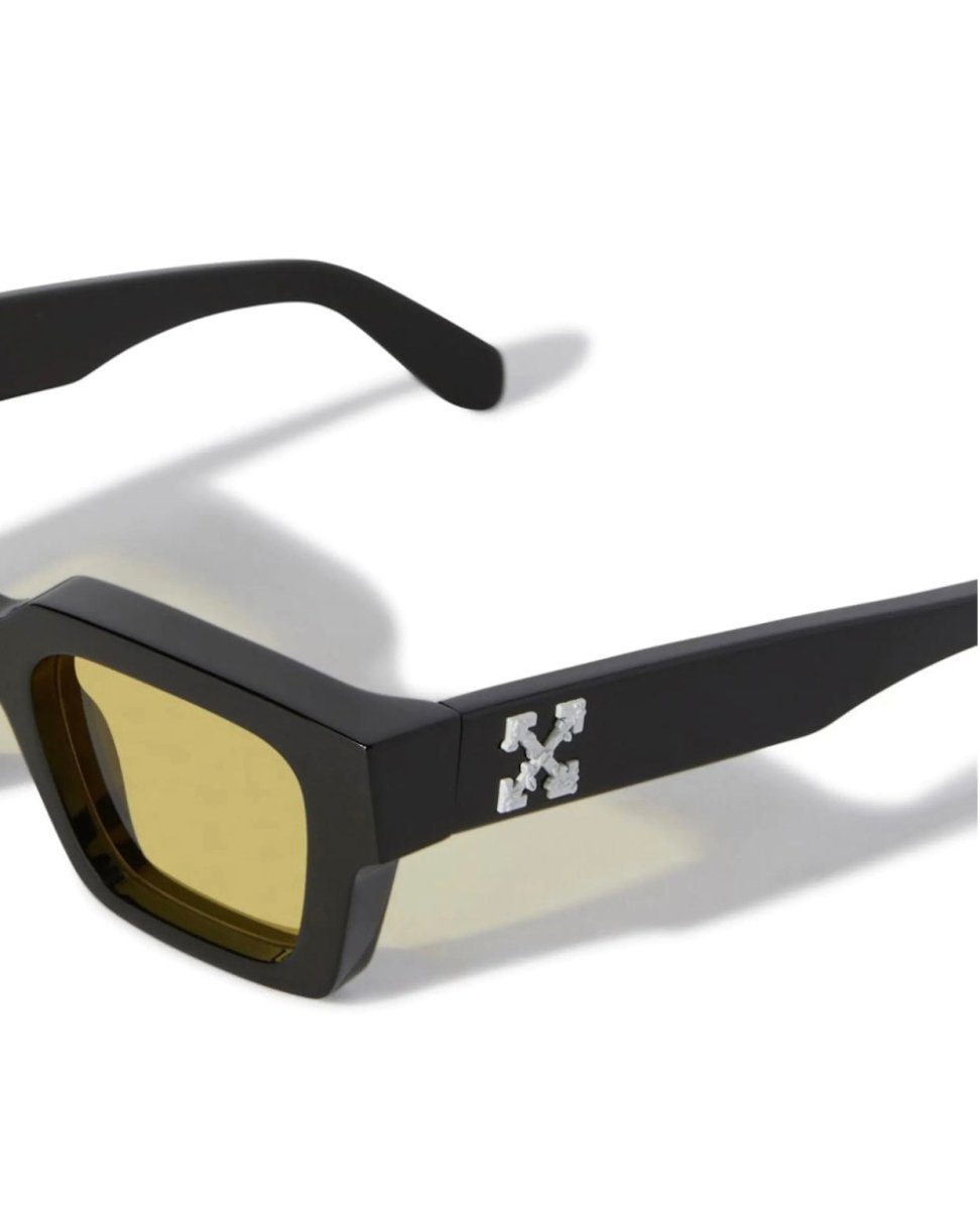 Off-White Sunglasses Virgil Rectangular Frame- Black/Yellow La