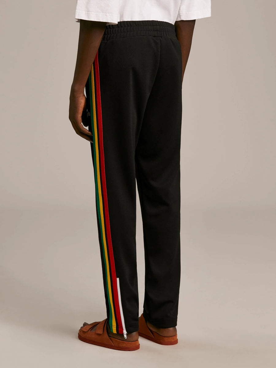 Palm Angels Cuffed Track Pants Palm Angels Loose Fit Track Pants
