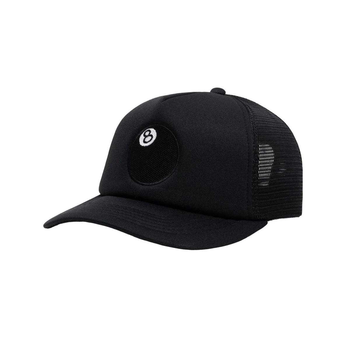 Stussy 8 Ball Trucker Cap Black - La Familia Street Culture - Stussy - Stussy 8 Ball Trucker Cap Black - La Familia Street Culture - Stussy 8 Ball Trucker Cap Black -