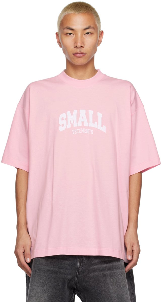 Vetements Pink ‘Small’ T-shirt - La Familia Street Culture - Vetements - Vetements Pink ‘Small’ T-shirt -