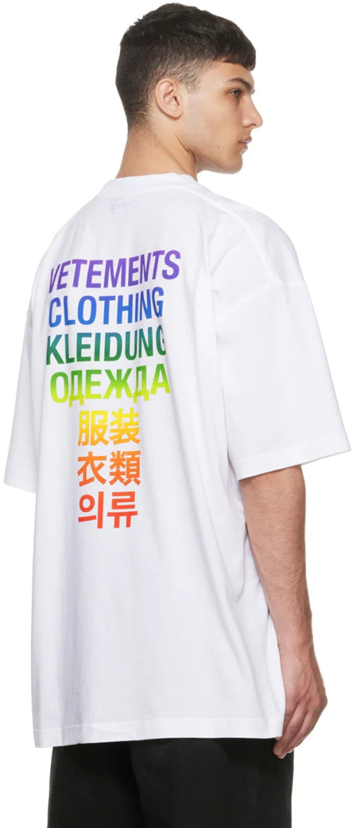 Vetements White 'Vetements' Translation T-Shirt - La Familia Street Culture - Vetements - Vetements White 'Vetements' Translation T-Shirt - La Familia Street Culture - Vetements White 'Vetements' Translation T-Shirt -