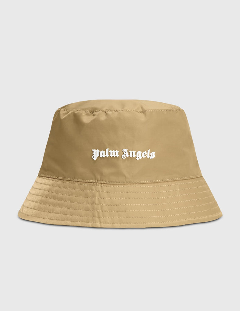Palm Angels Classic Logo Bucket Hat Beige