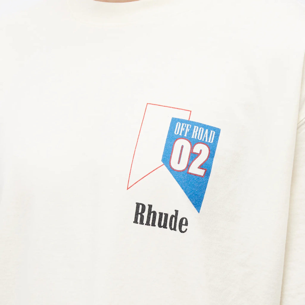 Rhude 02 T-shirt Vintage White