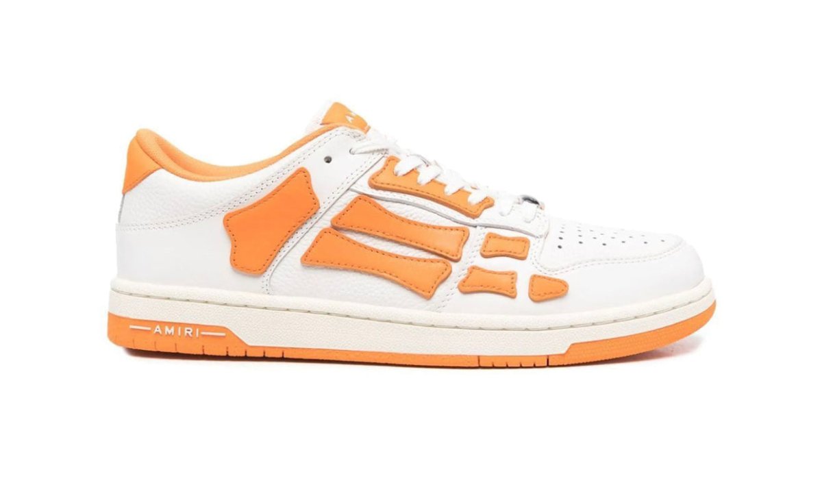 Amiri Skel Top Low White/Orange - La Familia Street Culture - Amiri - Amiri Skel Top Low White/Orange - La Familia Street Culture - Amiri Skel Top Low White/Orange - 