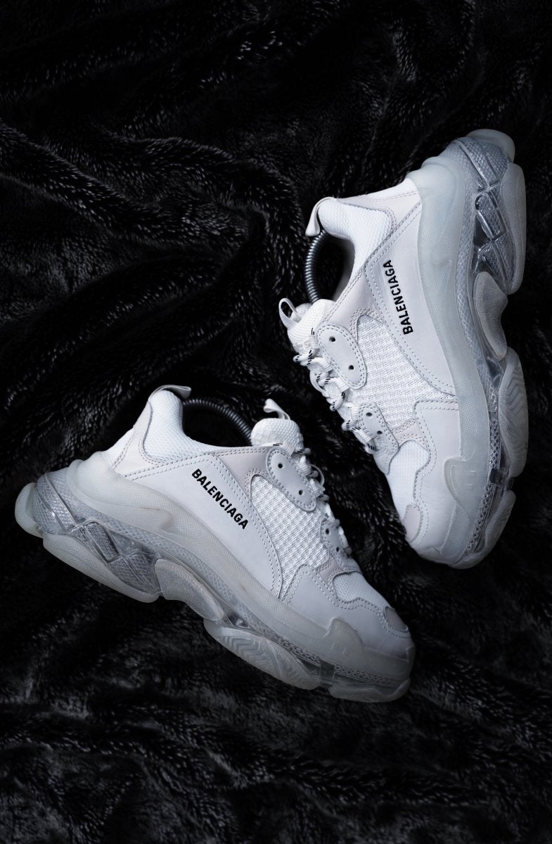 Balenciaga Triple S Clear Sole trainer - La Familia Street Culture - Balenciaga - Balenciaga Triple S Clear Sole trainer - La Familia Street Culture - All White - Balenci - Balenciaga