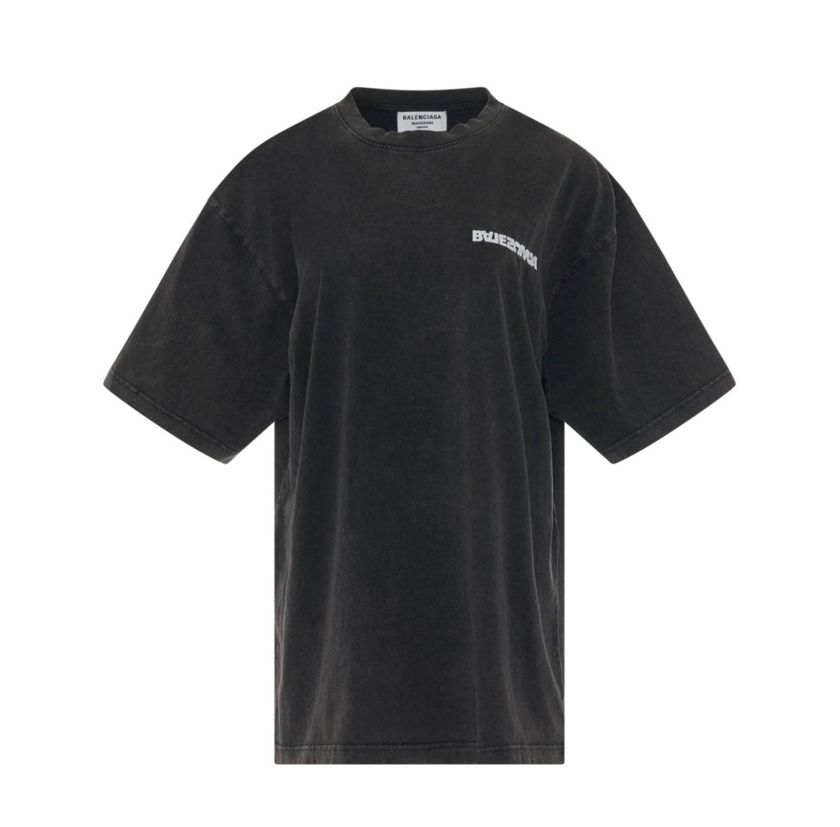 Balenciaga Turn Slit Tee - Washed Black - La Familia Street Culture - Balenciaga - Balenciaga Turn Slit Tee - Washed Black - La Familia Street Culture - Balenciaga Turn Slit Tee - Washed Black - 