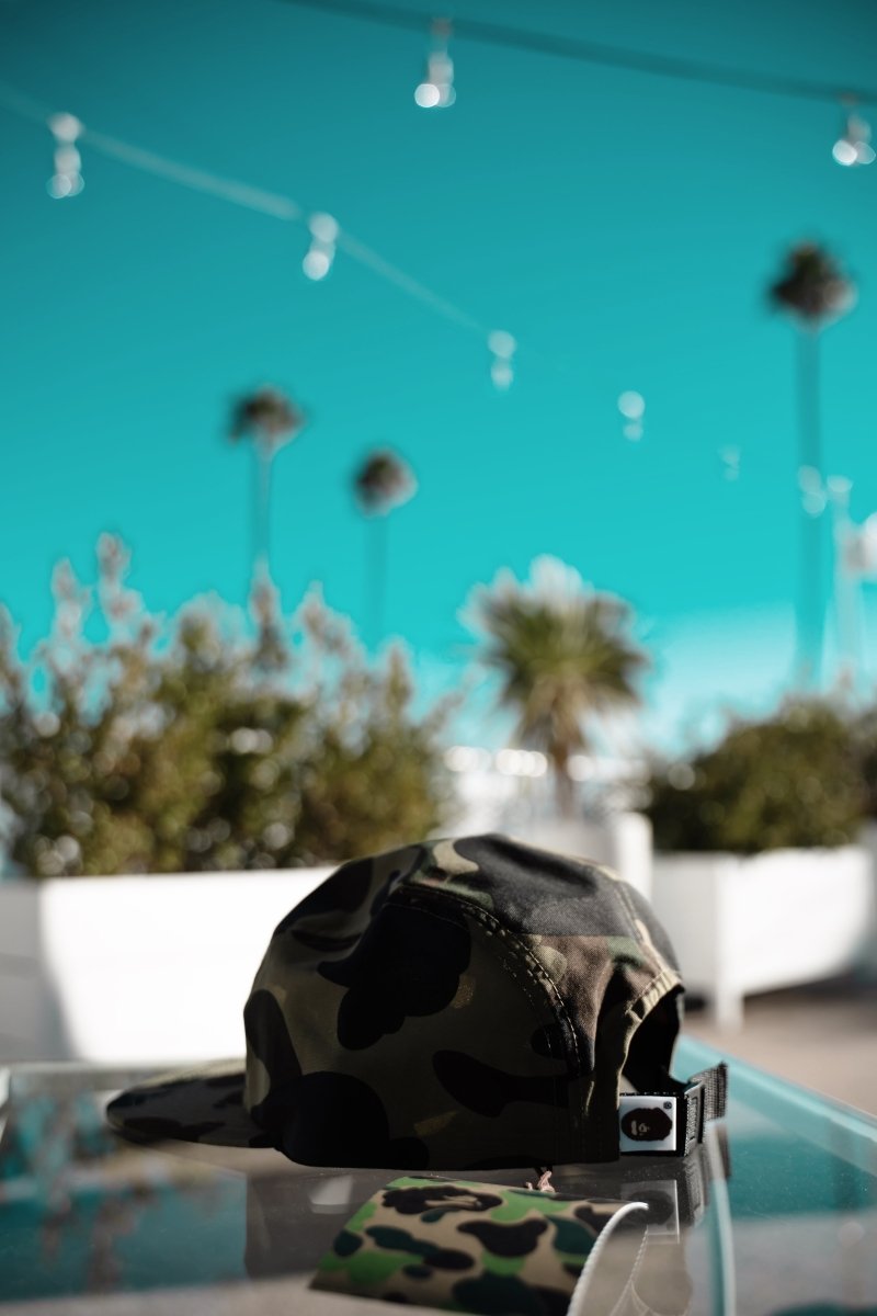 Bape 1st Camo jet cap, green - La Familia Street Culture - BAPE - Bape 1st Camo jet cap, green - La Familia Street Culture - 5 panel cap - A Bathing Ape - Bape