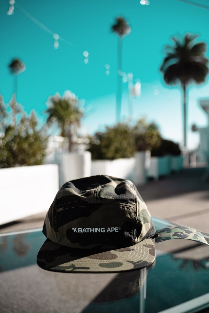 Bape 1st Camo jet cap, green - La Familia Street Culture - BAPE - Bape 1st Camo jet cap, green - La Familia Street Culture - 5 panel cap - A Bathing Ape - Bape