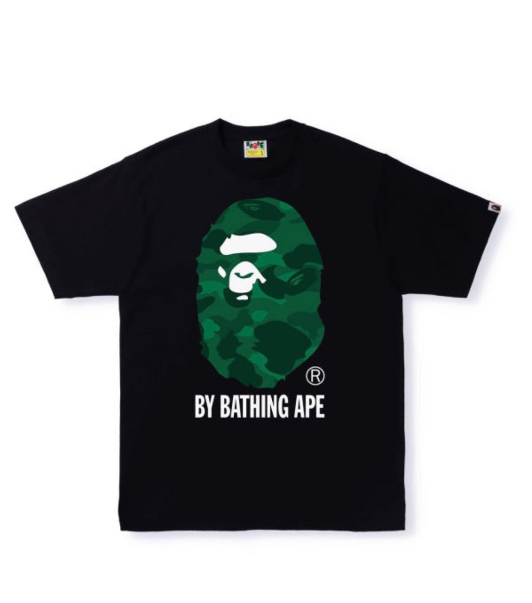 Bape Colour Camo By Bathing Ape tee - Black Green - La Familia Street Culture - BAPE - Bape Colour Camo By Bathing Ape tee - Black Green - La Familia Street Culture - Bape Colour Camo By Bathing Ape tee - Black Green - 