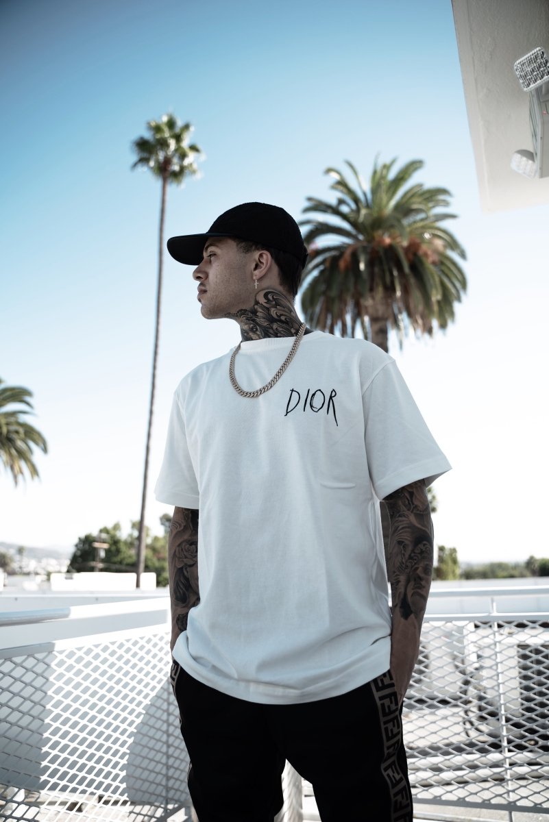 Christian Dior Homme & Raymond Pettibon T-Shirt, White - La Familia Street Culture - CHRISTIAN DIOR - Christian Dior Homme & Raymond Pettibon T-Shirt, White - La Familia Street Culture - Christian Dior - Dior - Hypebeast