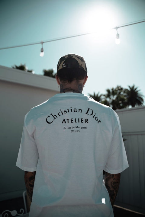 Christian Dior Homme White Christian Dior Atelier Short Sleeve T
