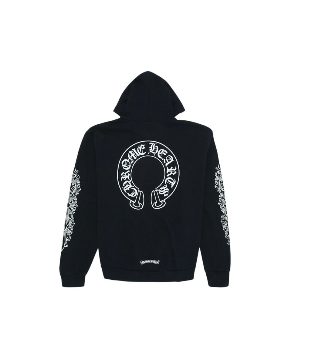 Chrome Hearts horseshoe floral hoodie black - La Familia Street Culture - Chrome Hearts - Chrome Hearts horseshoe floral hoodie black - La Familia Street Culture - 2024 - Apparel - Black