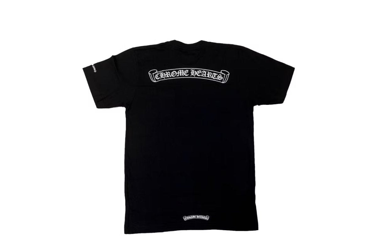 Chrome Hearts Scroll Logo T-shirt Black - La Familia Street Culture - Chrome Hearts - Chrome Hearts Scroll Logo T-shirt Black - 2025 - Apparel - Cape Town
