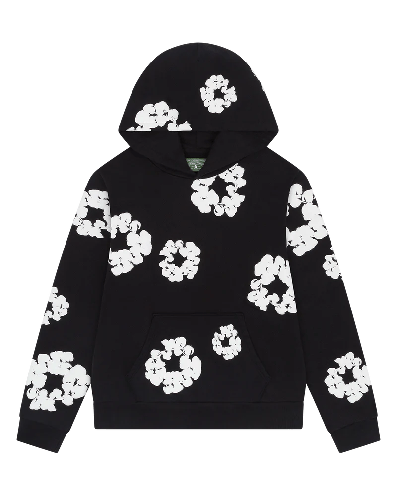 Denim Tears The Cotton Wreath Sweatshirt Black - La Familia Street Culture - Denim Tears - Denim Tears The Cotton Wreath Sweatshirt Black - Denim Tears The Cotton Wreath Sweatshirt Black - 