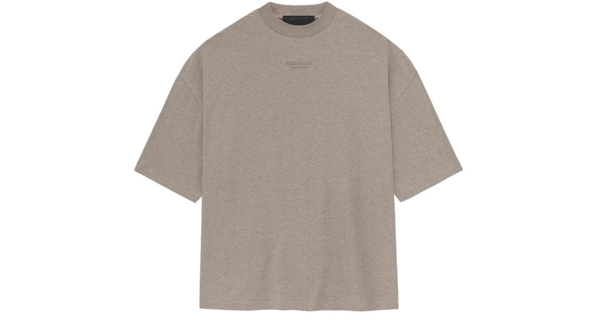 Fear Of God Essentials T-shirt Core Heather - La Familia Street Culture - FEAR OF GOD - Fear Of God Essentials T-shirt Core Heather - 