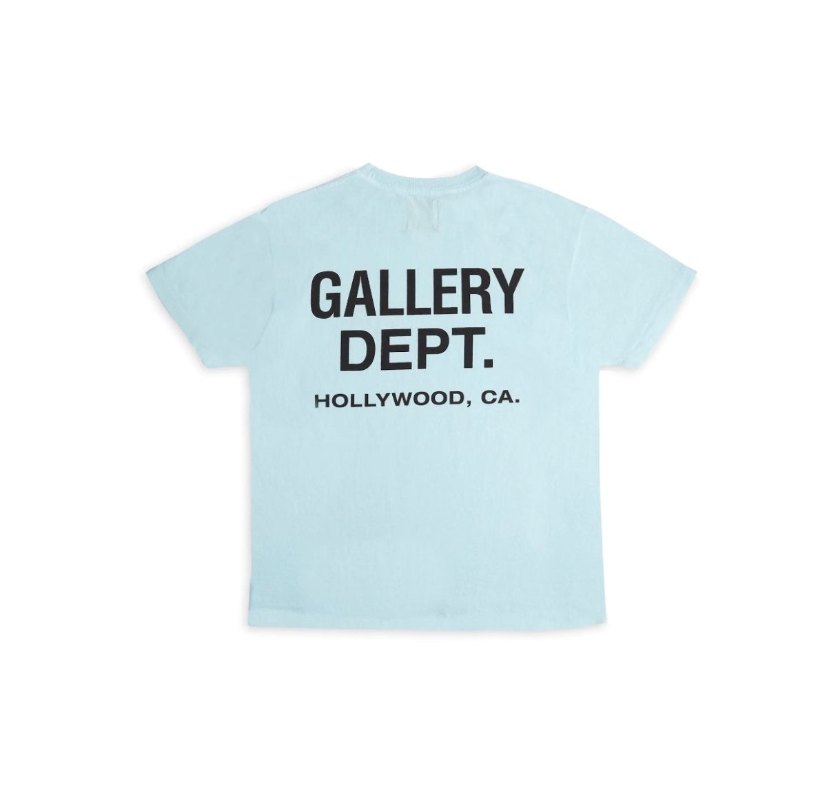 Gallery Dept. Baby Blue Logo Souvenir Short Sleeve T-Shirt - La Familia Street Culture - Gallery Dept. - Gallery Dept. Baby Blue Logo Souvenir Short Sleeve T-Shirt - La Familia Street Culture - Apparel - Gallery Dept. Baby Blue Logo Souvenir Short Sleeve T-Shirt - Hype