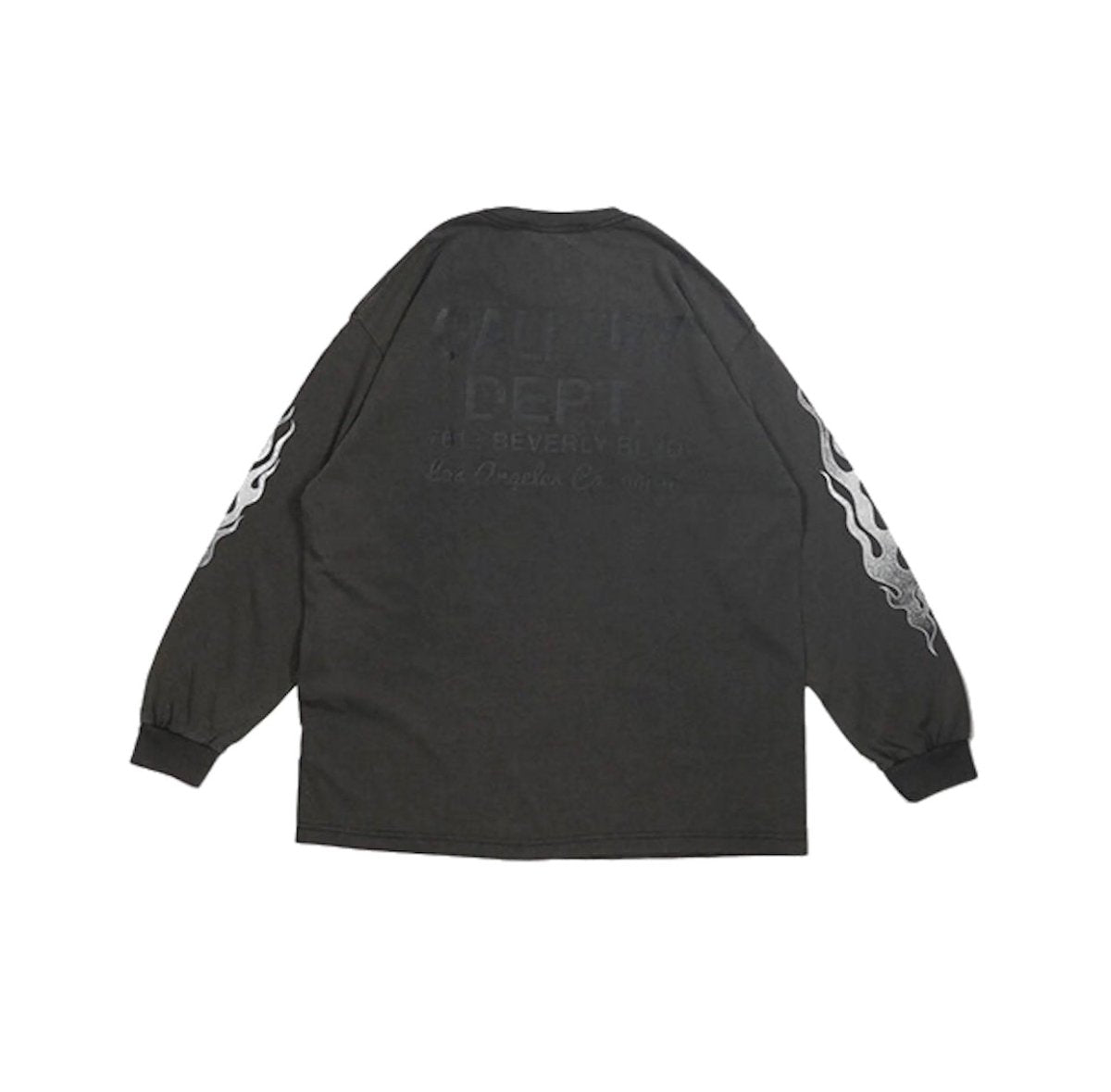 Gallery Dept. grey flames logo long sleeve tee - La Familia Street Culture - Gallery Dept. - Gallery Dept. grey flames logo long sleeve tee - La Familia Street Culture - Apparel - Gallery Dept. Grey Flames Logo Long Sleeve Tee - Hype