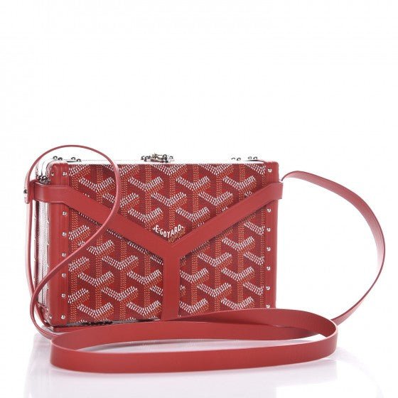 Goyard Minaudière Trunk Bag Red - La Familia Street Culture - Goyard - Goyard Minaudière Trunk Bag Red - Goyard Minaudière Trunk Bag Red - 