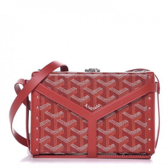 Goyard Minaudière Trunk Bag Red - La Familia Street Culture - Goyard - Goyard Minaudière Trunk Bag Red - Goyard Minaudière Trunk Bag Red - 