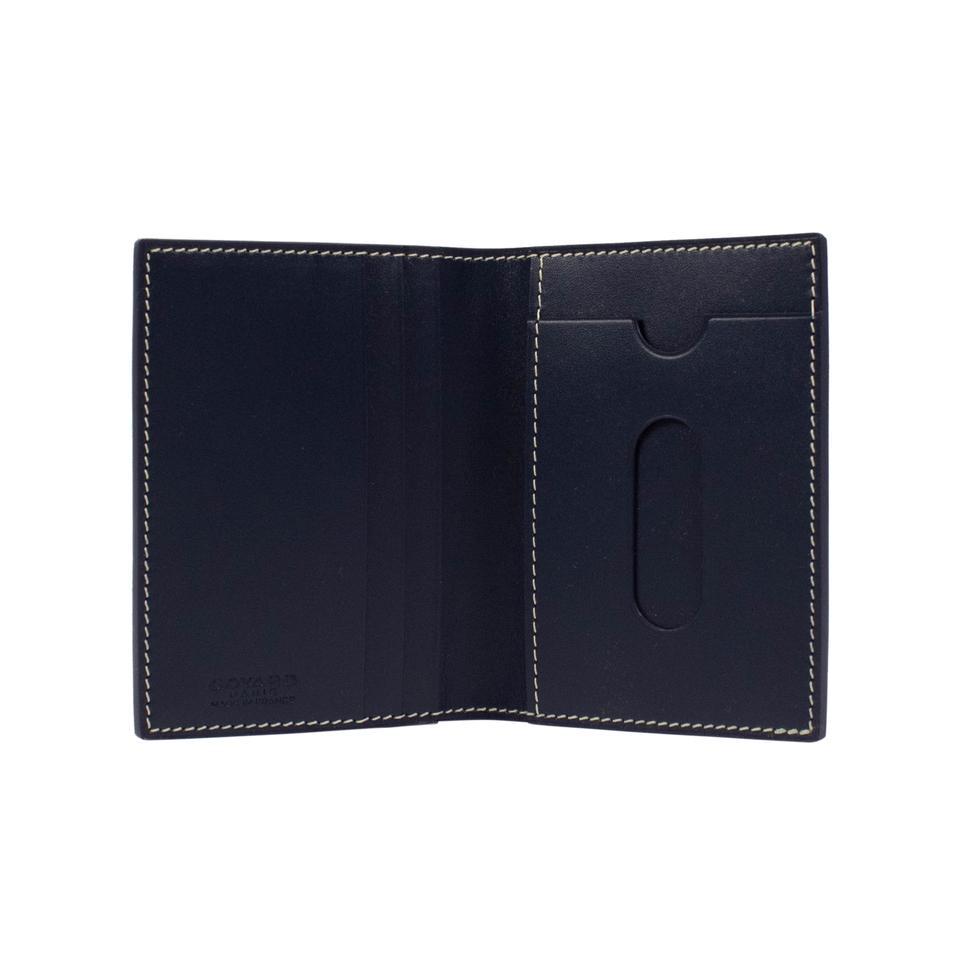 Goyard Saint Marc's Navy Chevron Card Case Wallet - La Familia Street Culture - Goyard - Goyard Saint Marc's Navy Chevron Card Case Wallet - La Familia Street Culture - BELT BAG - HANDBAGS - LUXURY