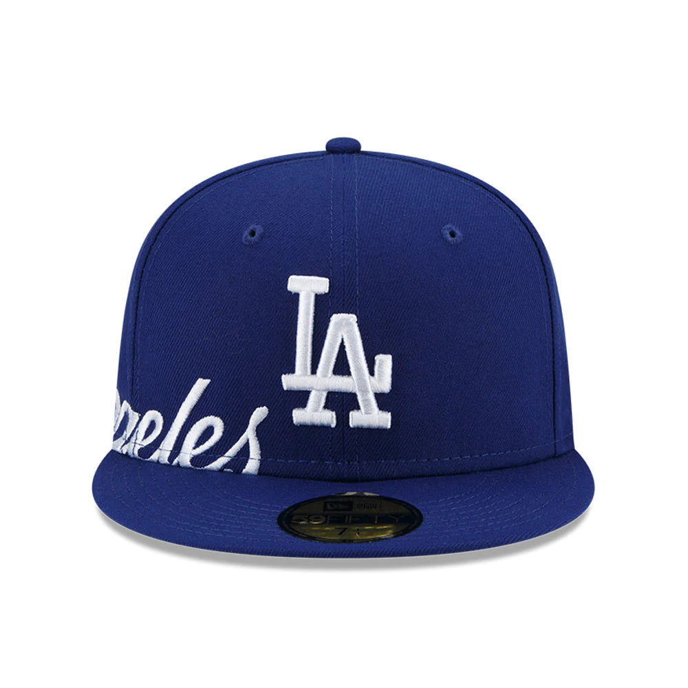 New Era Los Angeles Dodgers Split Blue 59Fifty Fitted - La Familia Street Culture