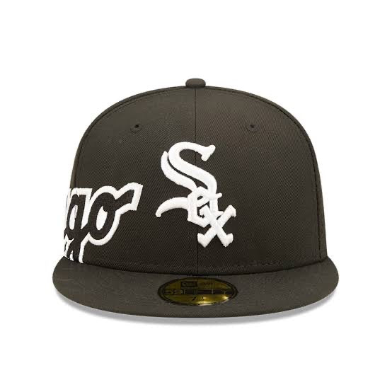 New Era Chicago White Sox MLB Side Split Black 59FIFTY Fitted Cap