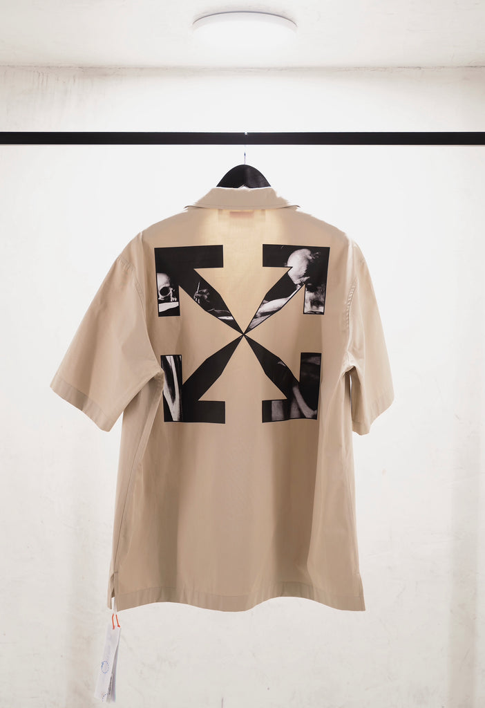 Off-White Caravag Arrow Holiday Shirt Sand Beige