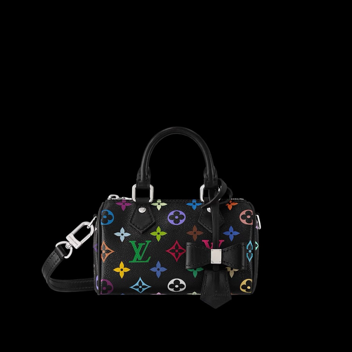 Louis Vuitton Takashi Murakami Nano Speedy Multicolore Noir La
