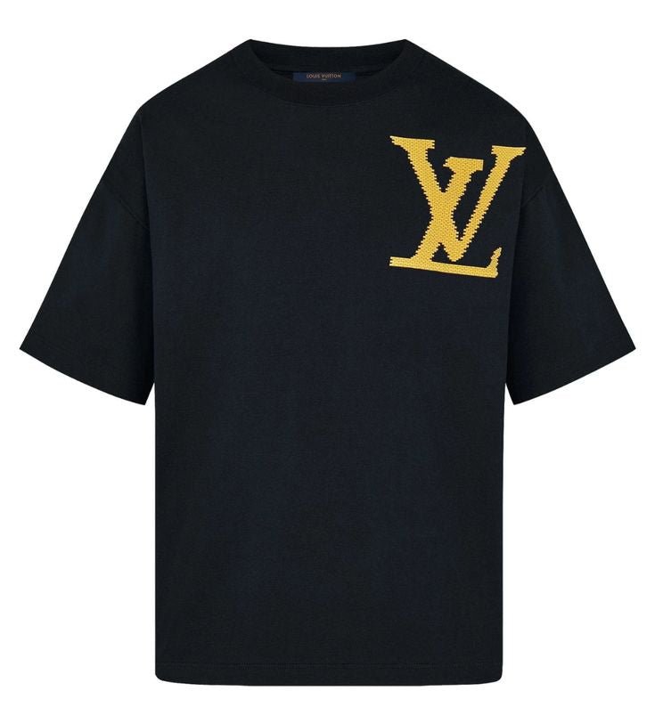 Louis Vuitton Yellow Brick Logo Tee Black - La Familia Street Culture - Louis Vuitton - Louis Vuitton Yellow Brick Logo Tee Black - La Familia Street Culture - La Familia - La Familia Sneakers - LaFamilia