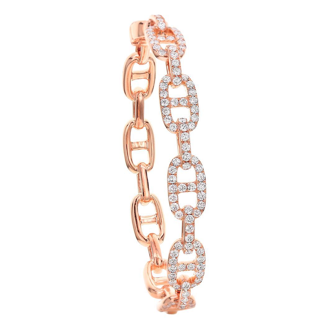 Mariner Link 3.15CT Diamond Bracelet - La Familia Street Culture - Jewelry Unlimited - Mariner Link 3.15CT Diamond Bracelet - 