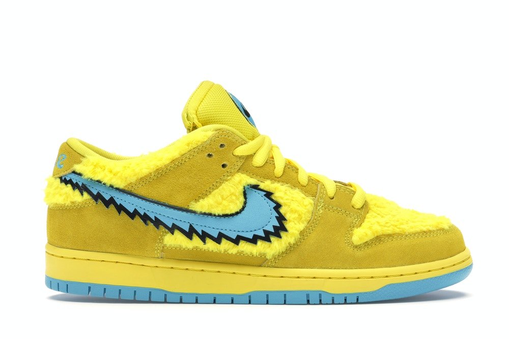 Nike SB Dunk Low Grateful Dead Bears Opti Yellow - La Familia Street Culture - Nike - Nike SB Dunk Low Grateful Dead Bears Opti Yellow - La Familia Street Culture - 