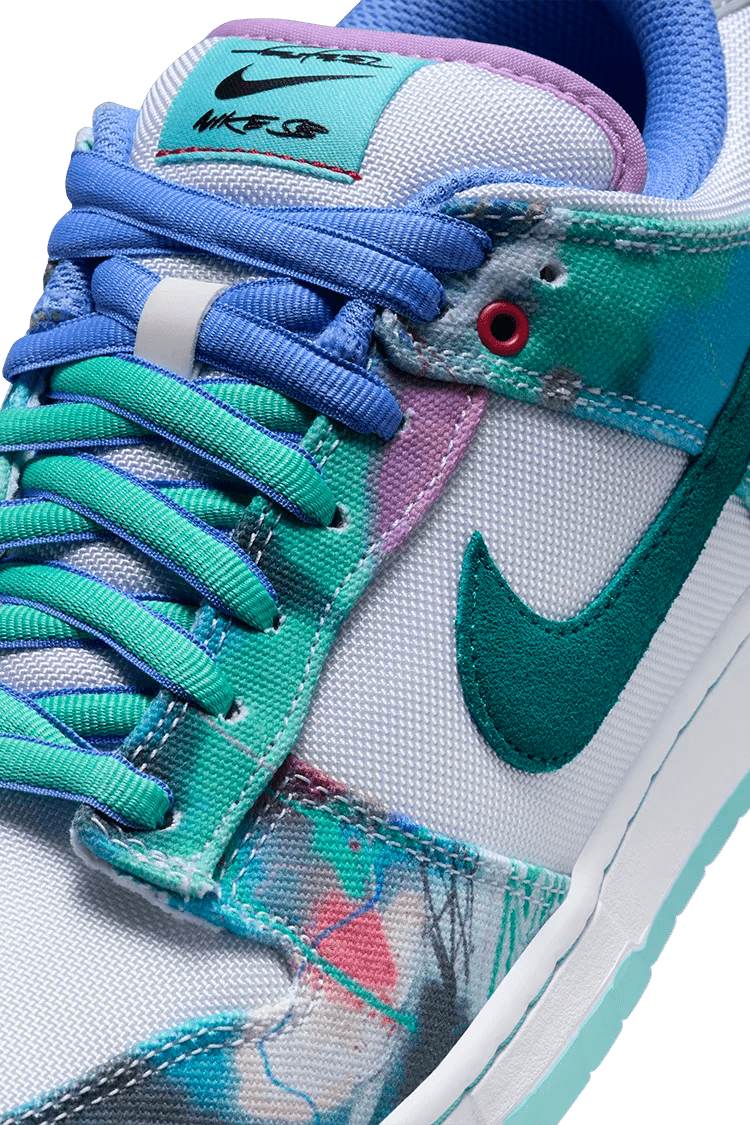 Nike SB Dunk Low x Futura Laboratories White and Geode Teal