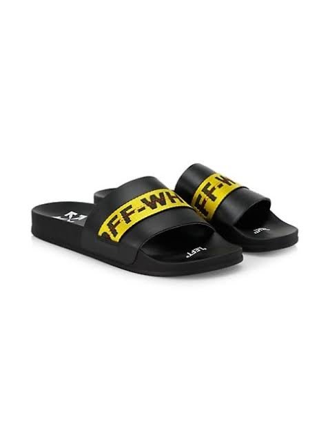 Off - White Industrial Belt Slides - Black/Yellow - La Familia Street Culture - OFF WHITE - Off - White Industrial Belt Slides - Black/Yellow - La Familia Street Culture - Off White Industrial Belt Slides - Black/Yellow - 