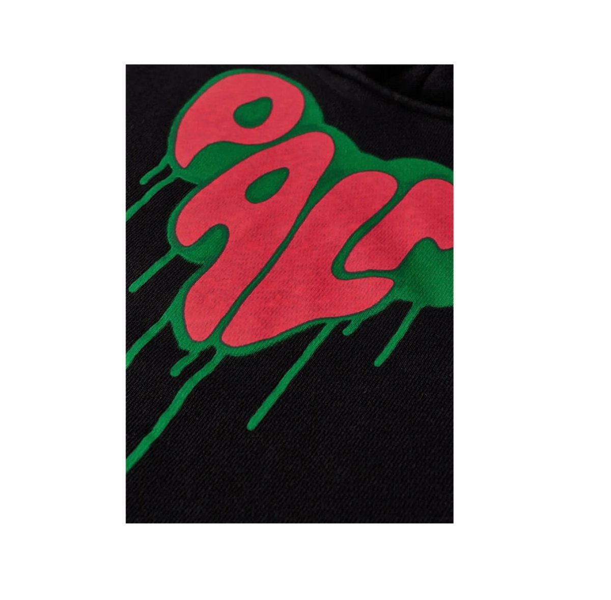 Palm Angels Palm Spray Heart Hoodie- Black Red Green - La Familia Street Culture - PALM ANGELS