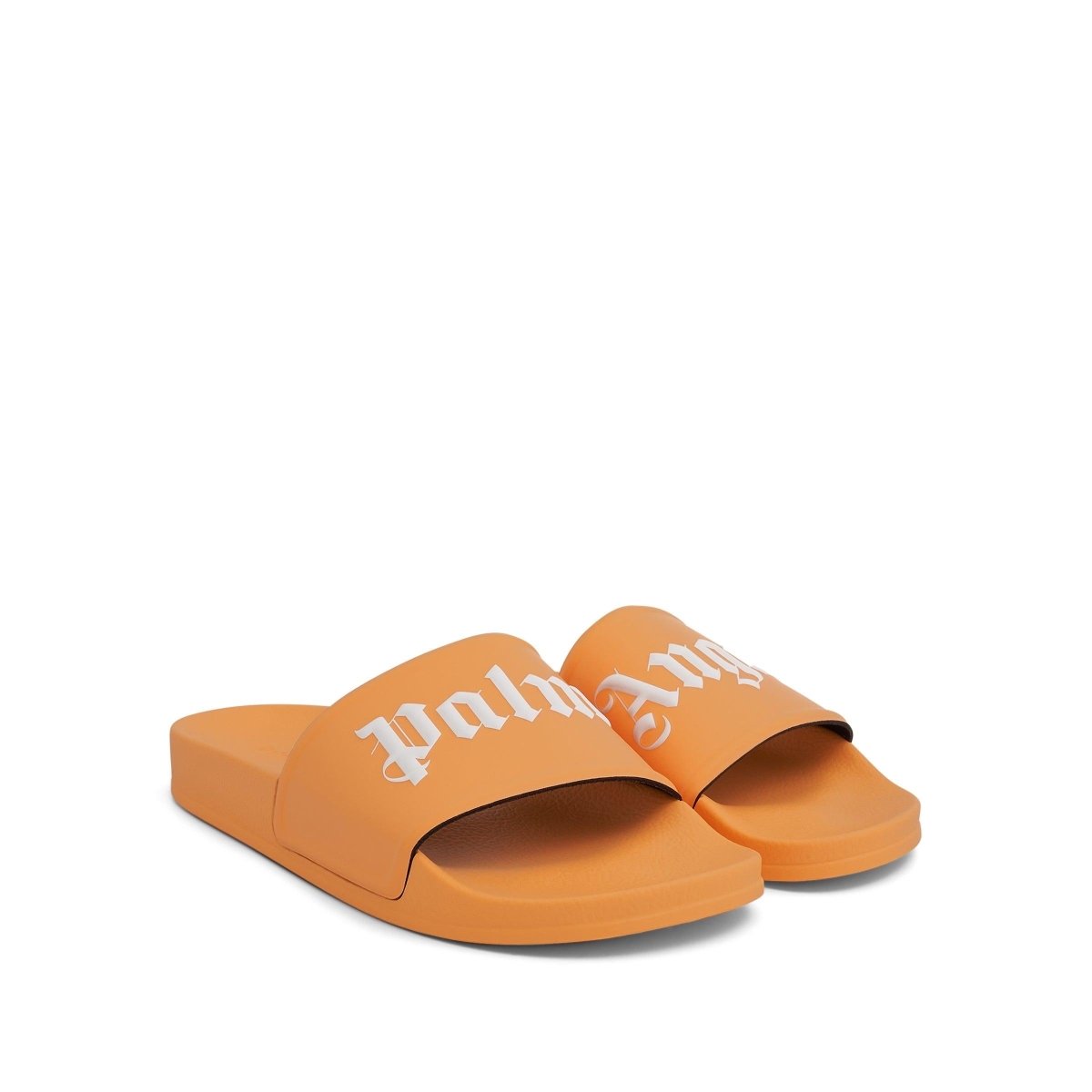 Palm Angels Pool Slides Orange White - La Familia Street Culture - PALM ANGELS - Palm Angels Pool Slides Orange White - La Familia Street Culture - La Familia - La Familia Sneakers - LaFamilia